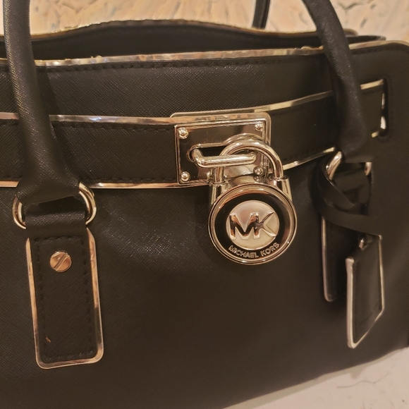 Michael Kors Hamilton Foil Trim Handbag - Picture 2 of 16